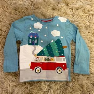 Mini Boden Christmas 2-3 shirt